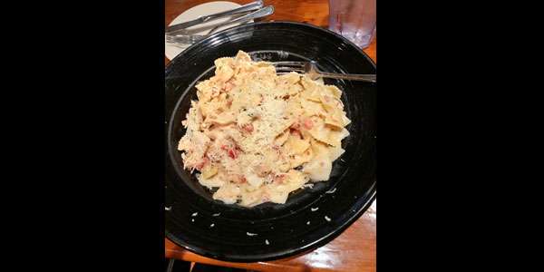 Pasta from Johnny Carino's