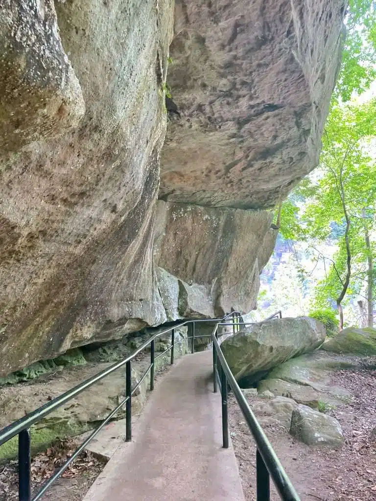 Part of the walkway from the top observation deck to the lower one