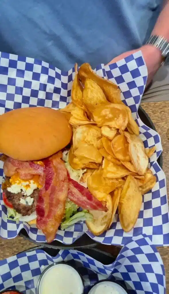 Burger from Blue Moose Burger and Wings