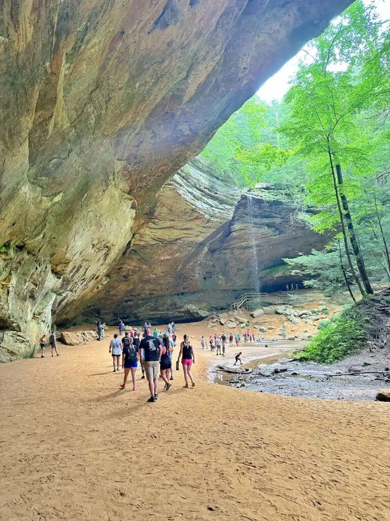 hiking at hocking hills, ohio