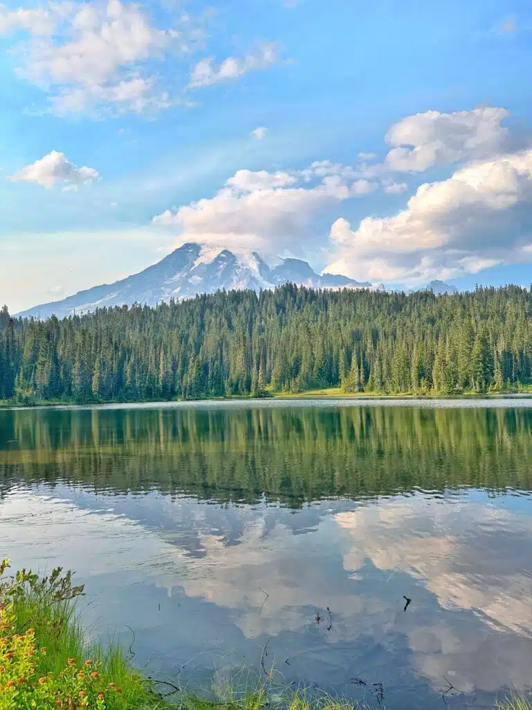 mount rainier reflection lake