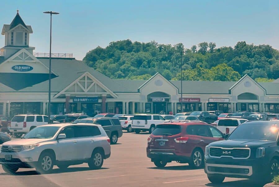 Tanger outlet shops in pigeon forge