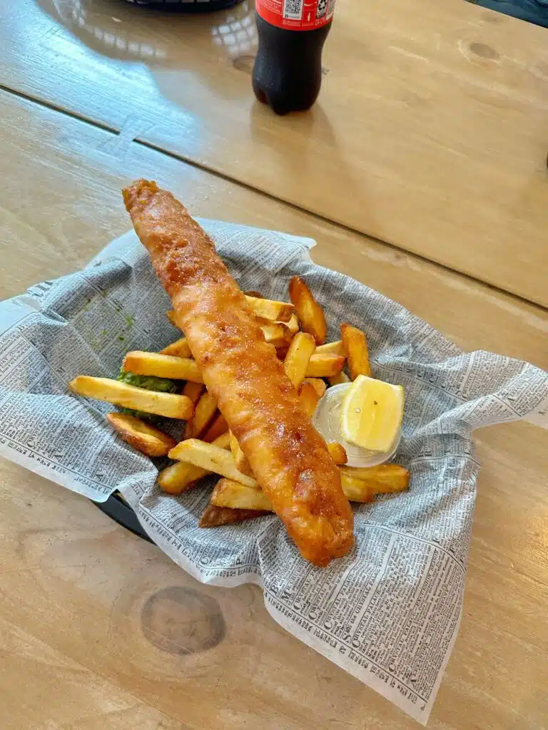 fish and chips on bainbridge island in washington state