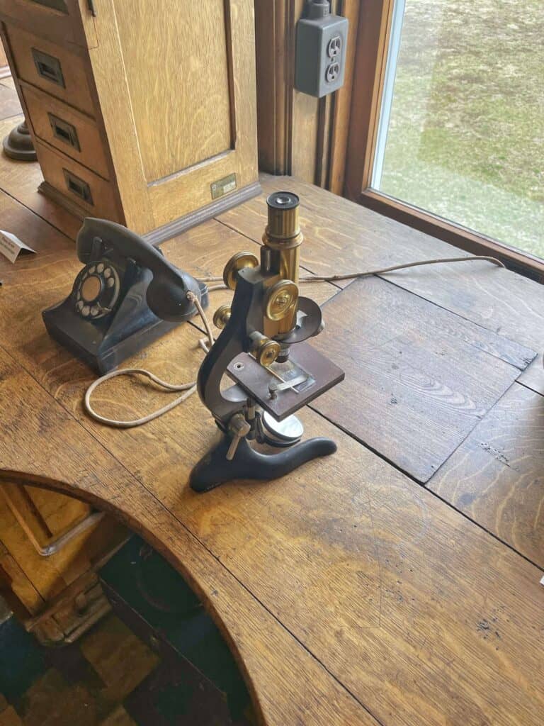 A microscope at the medicine museum in indiana