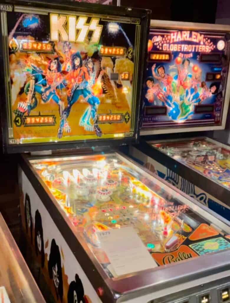 Pinball machines at the pinball museum in chattanooga