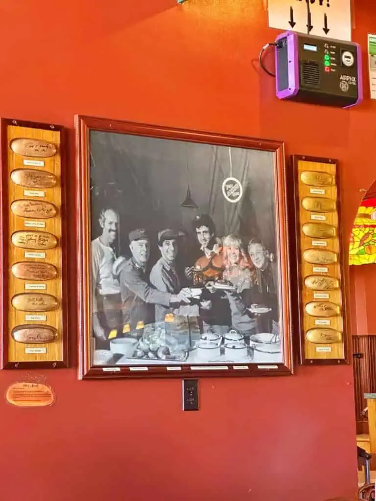 Signed Hot Dog Buns at Tony Packo's