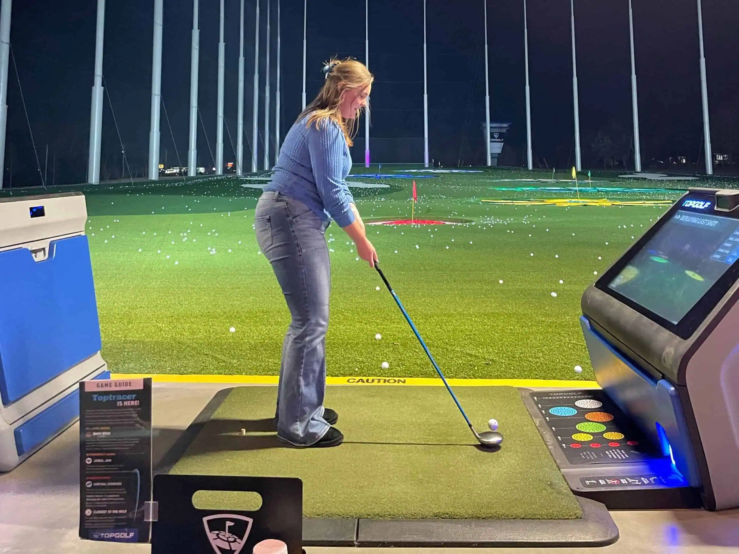 Playing Topgolf in Knoxville