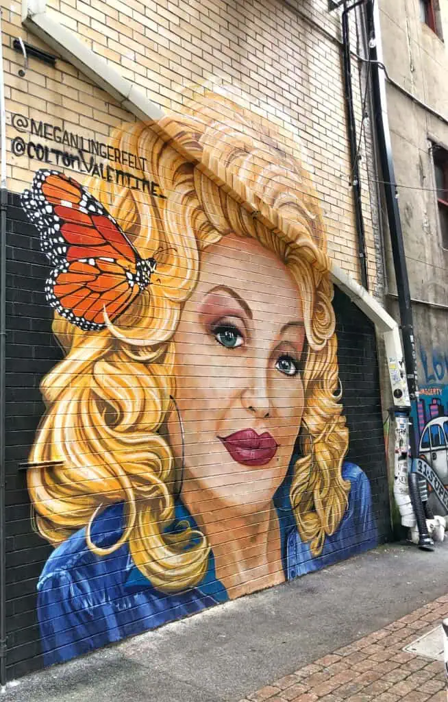 Dolly Parton Mural in Downtown Knoxville
