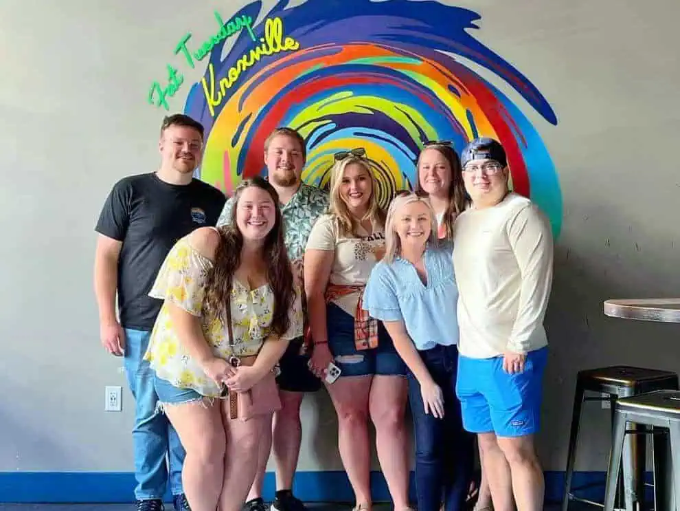 Having fun in downtown knoxville