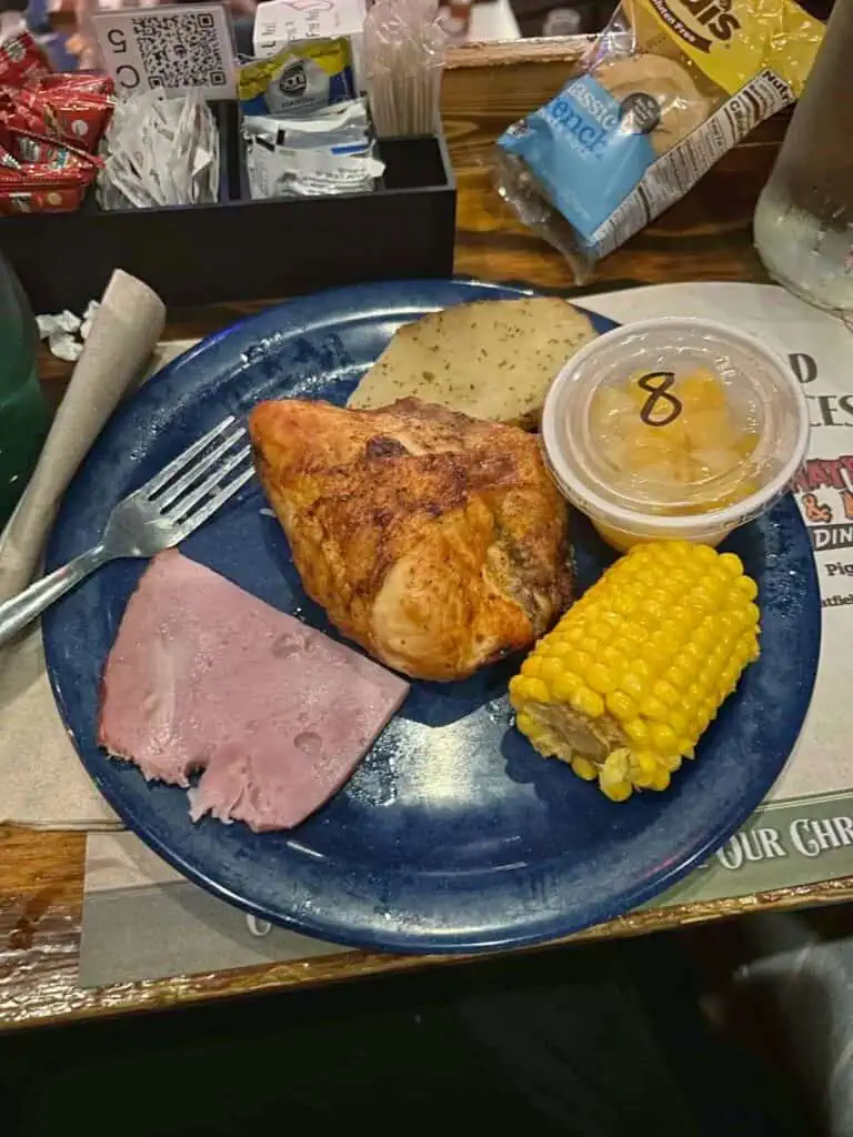 gluten free food at pirates dinner show